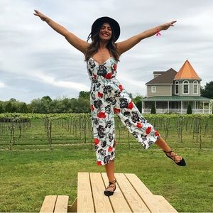 Anthropologie Cropped Jumpsuit Size Small